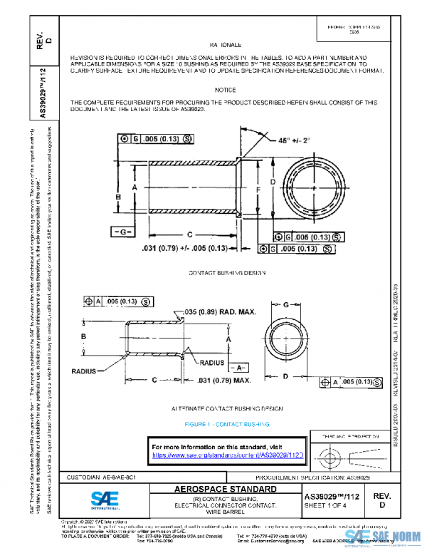SAE AS39029/112D PDF SAE AS39029/112D PDF