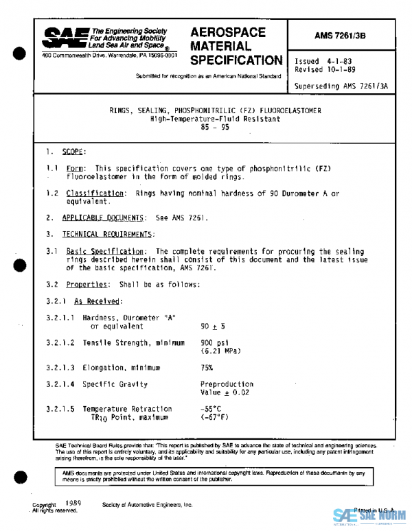 SAE AMS7261/3B PDF