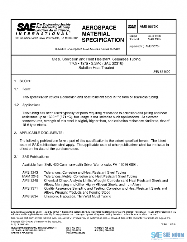 SAE AMS5573K PDF