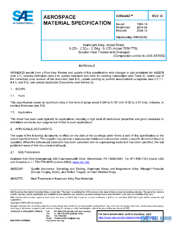 SAE AMS4243D PDF