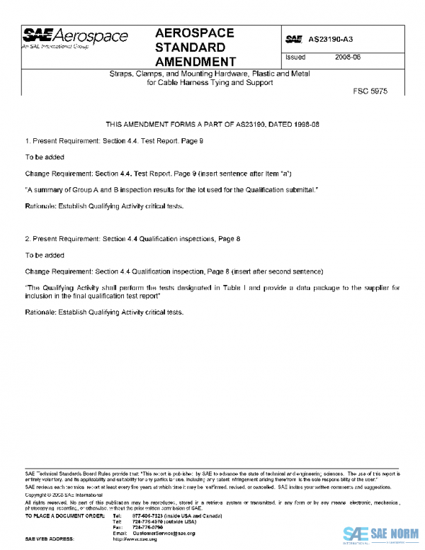 SAE AS23190_A3 PDF SAE AS23190_A3 PDF