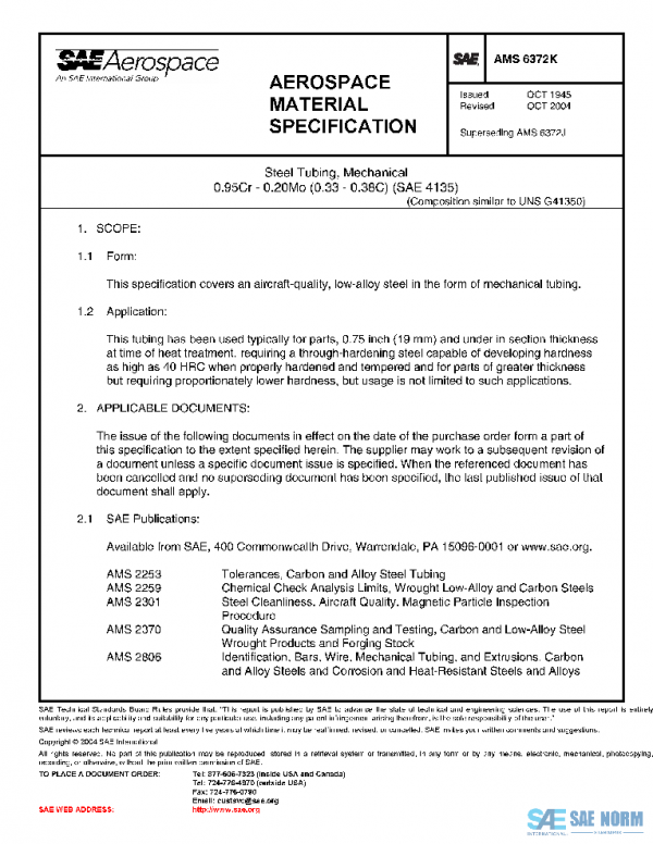 SAE AMS6372K PDF SAE AMS6372K PDF