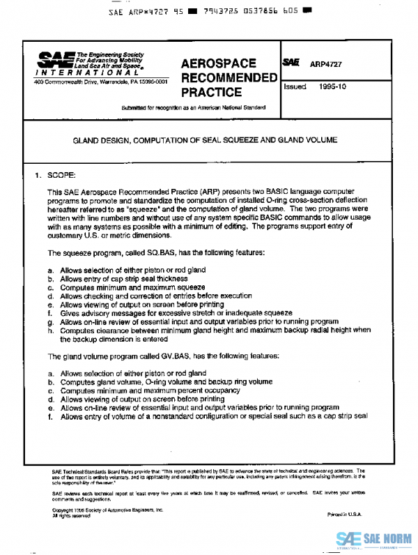 SAE ARP4727 PDF