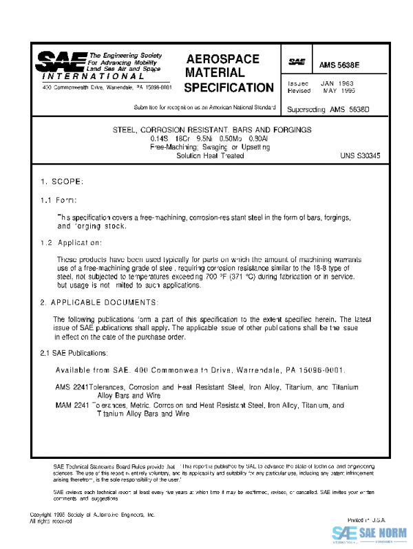 SAE AMS5638E PDF