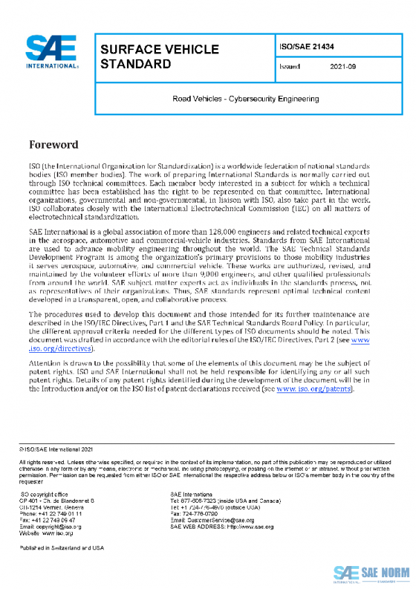 SAE ISO/SAE21434 PDF