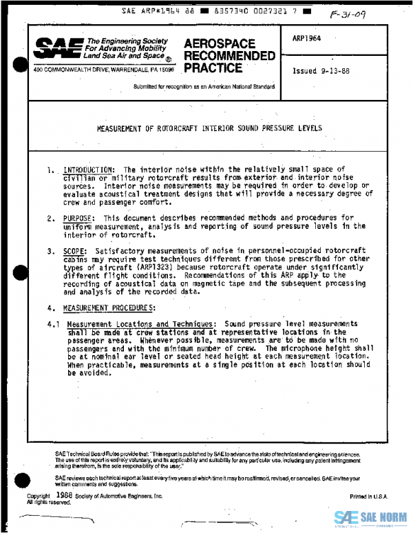 SAE ARP1964 PDF