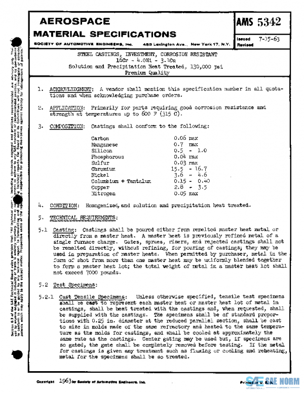 SAE AMS5342 PDF