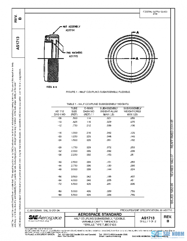 SAE AS1713B PDF SAE AS1713B PDF