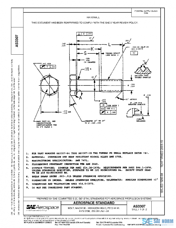 SAE AS3307 PDF SAE AS3307 PDF