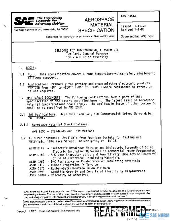 SAE AMS3361A PDF