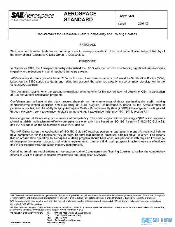 SAE AS9104/3 PDF