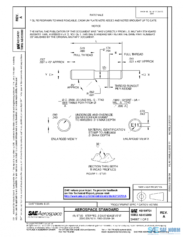 SAE AS154701A PDF SAE AS154701A PDF