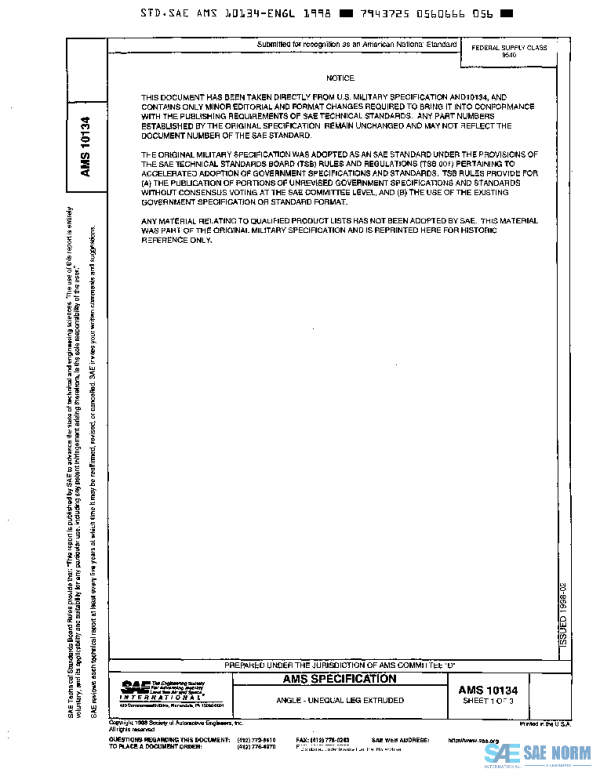 SAE AMS10134 PDF