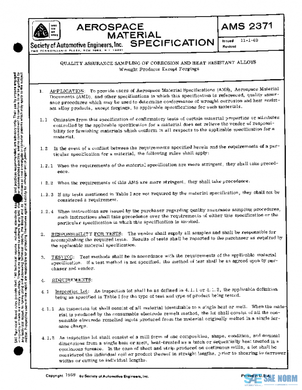 SAE AMS2371 PDF SAE AMS2371 PDF