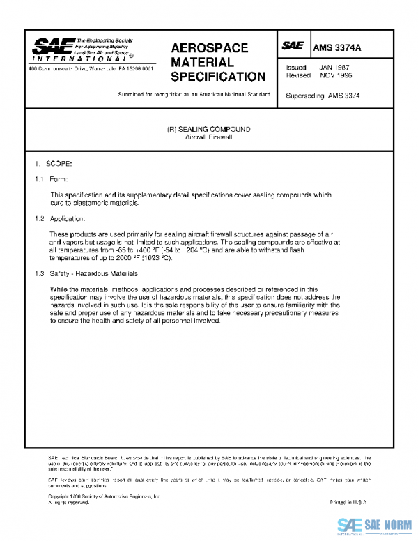 SAE AMS3374A PDF SAE AMS3374A PDF