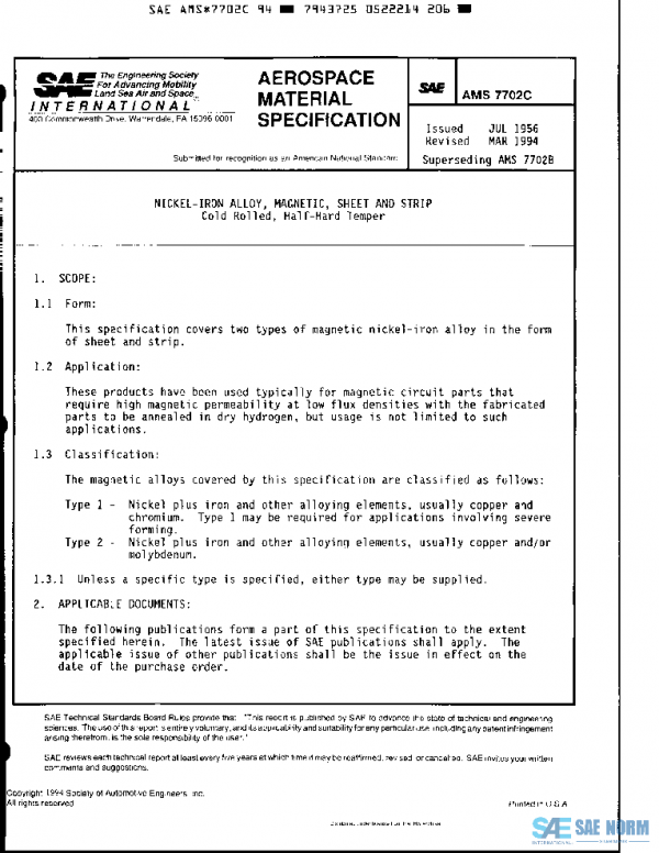 SAE AMS7702C PDF SAE AMS7702C PDF