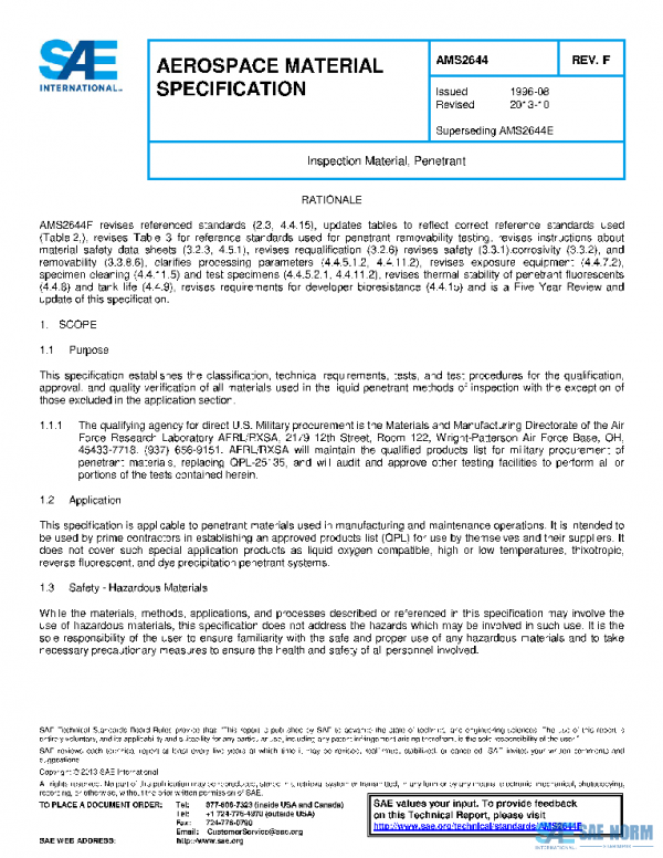 SAE AMS2644F PDF