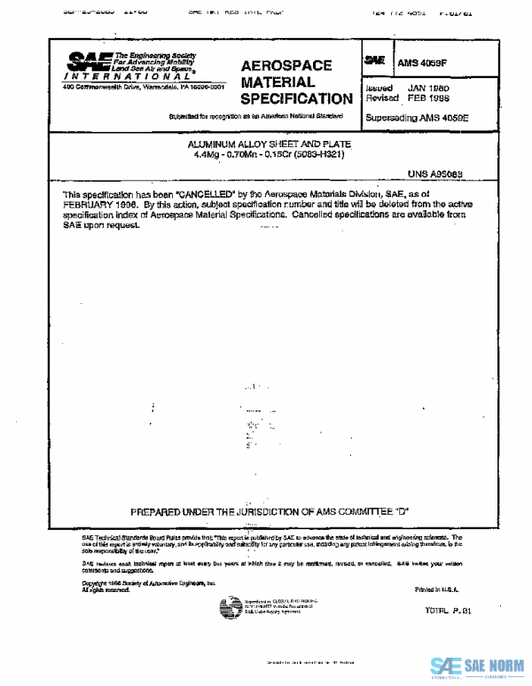 SAE AMS4059F PDF