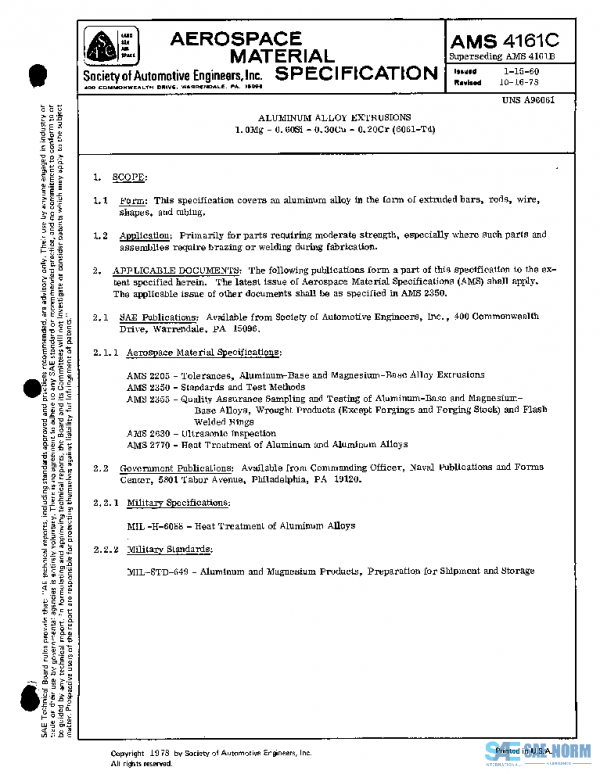 SAE AMS4161C PDF SAE AMS4161C PDF