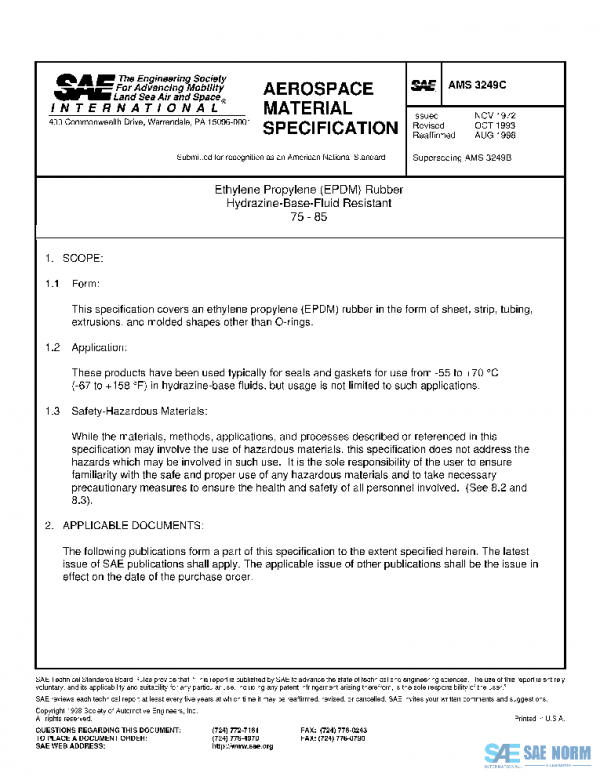 SAE AMS3249C PDF
