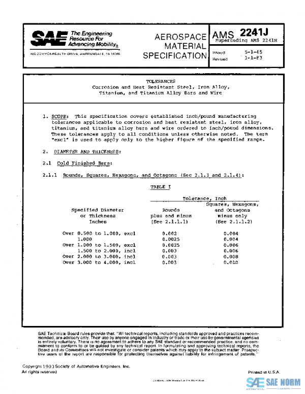 SAE AMS2241J PDF