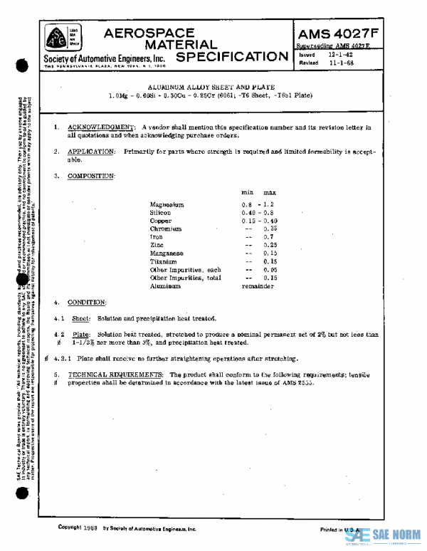 SAE AMS4027F PDF