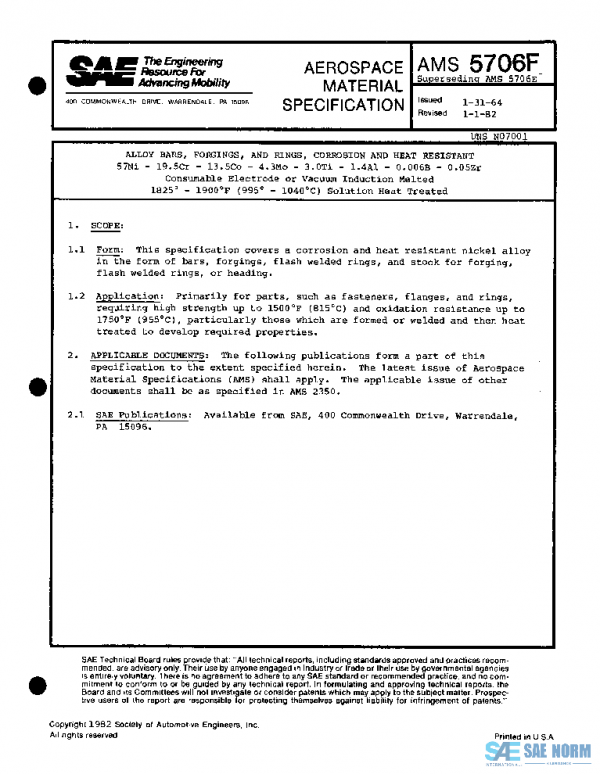SAE AMS5706F PDF