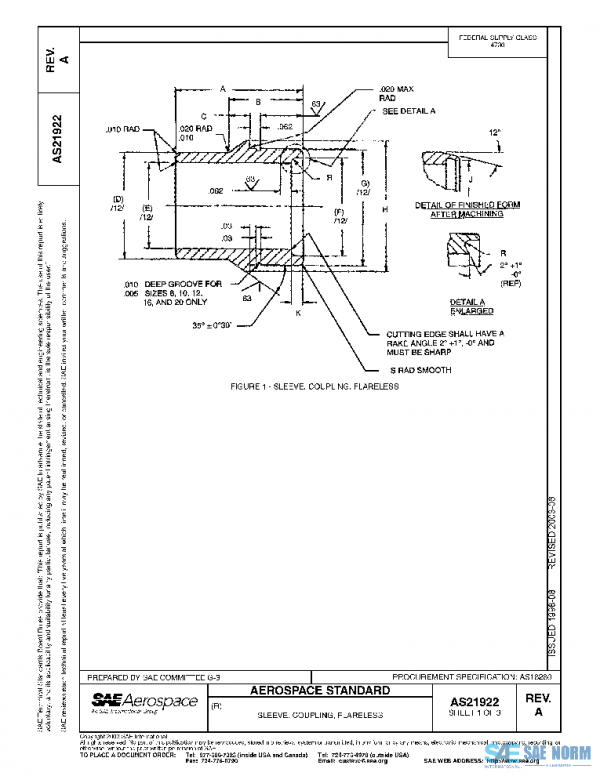 SAE AS21922A PDF