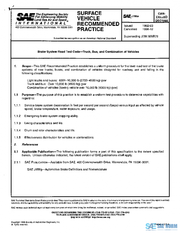 SAE J786A_199812 PDF SAE J786A_199812 PDF
