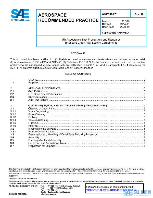 SAE ARP1953B PDF SAE ARP1953B PDF
