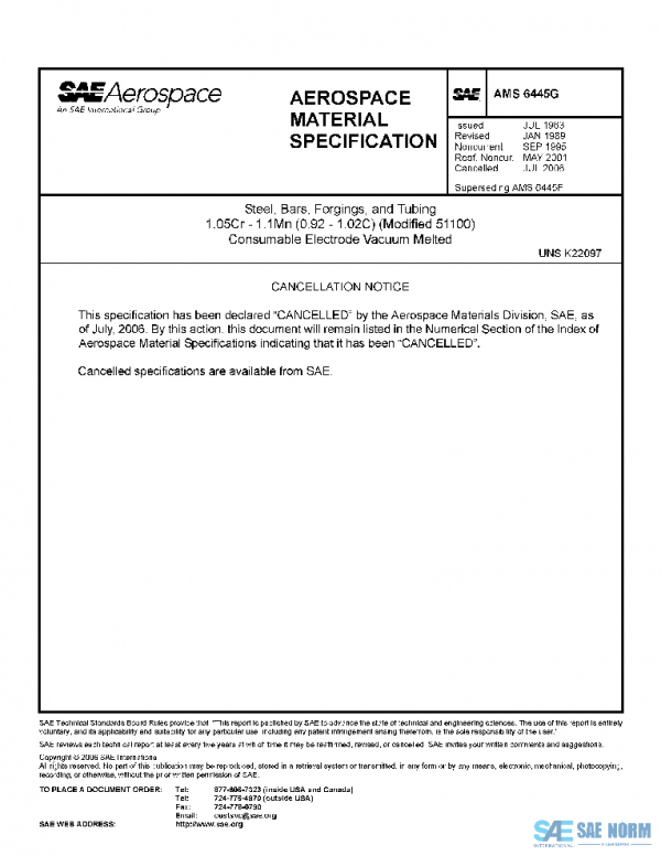 SAE AMS6445G PDF SAE AMS6445G PDF