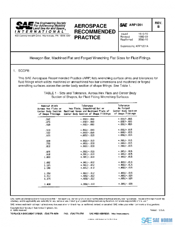 SAE ARP1201B PDF