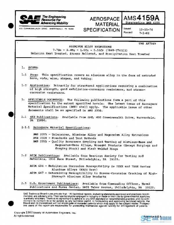 SAE AMS4159A PDF SAE AMS4159A PDF