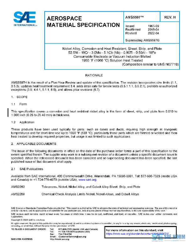 SAE AMS5597H PDF