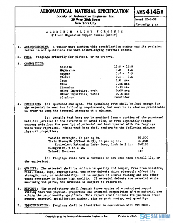 SAE AMS4145B PDF SAE AMS4145B PDF