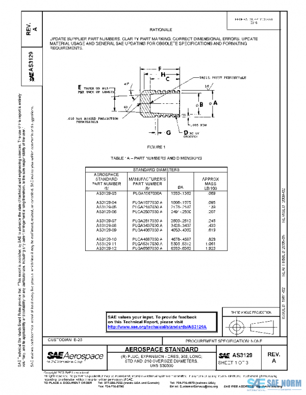 SAE AS3129A PDF