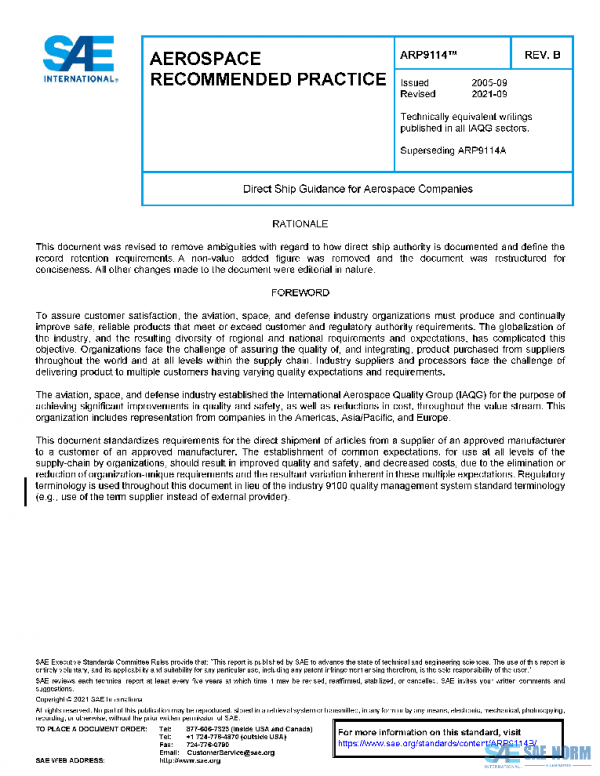 SAE ARP9114B PDF