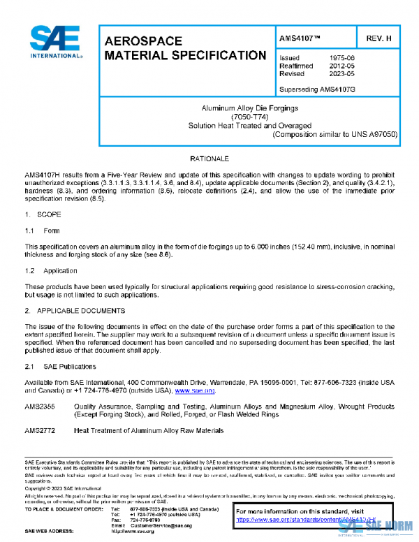 SAE AMS4107H PDF