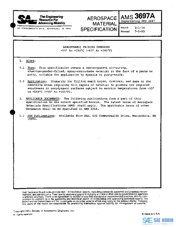 SAE AMS3697A PDF