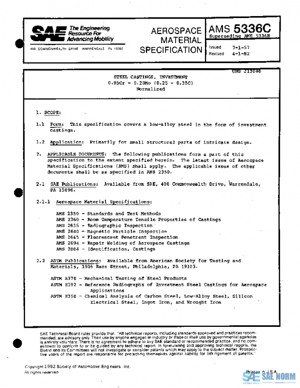 SAE AMS5336C PDF