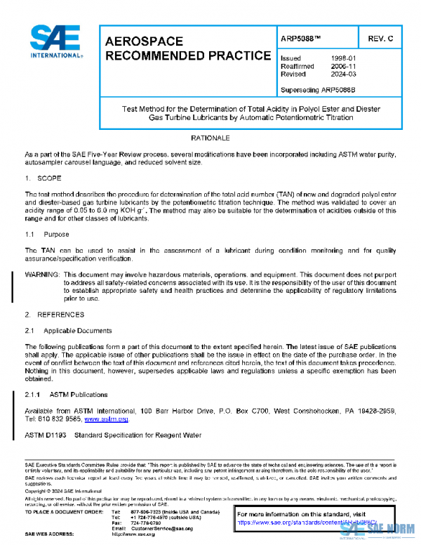 SAE ARP5088C PDF