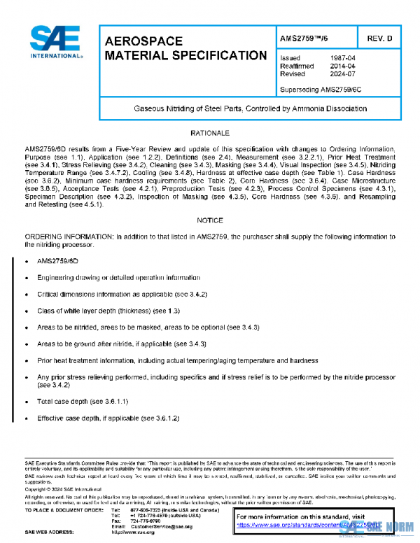 SAE AMS2759/6D PDF SAE AMS2759/6D PDF