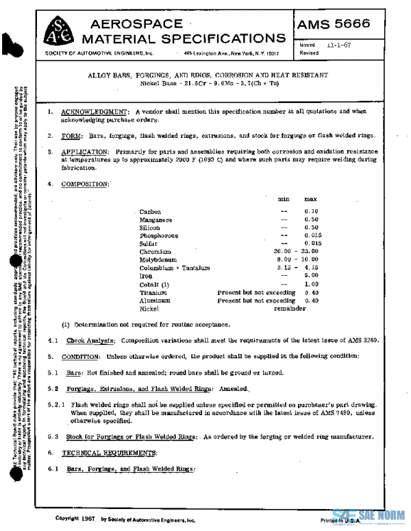 SAE AMS5666 PDF