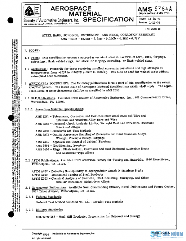 SAE AMS5764A PDF