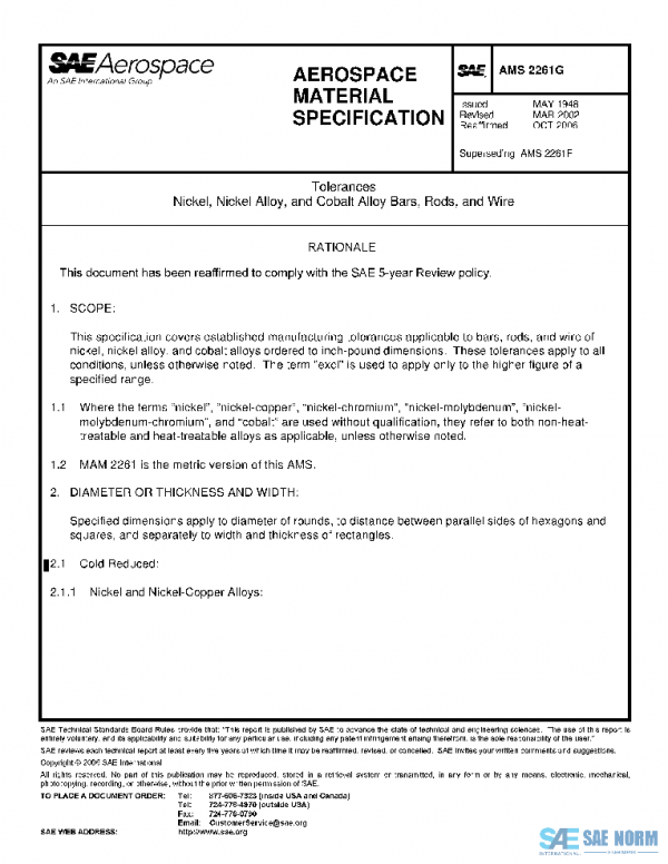 SAE AMS2261G PDF
