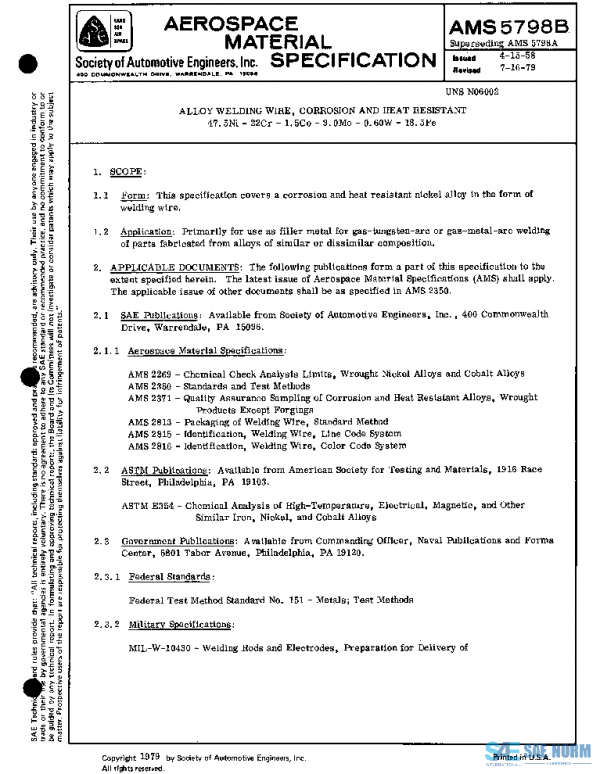 SAE AMS5798B PDF