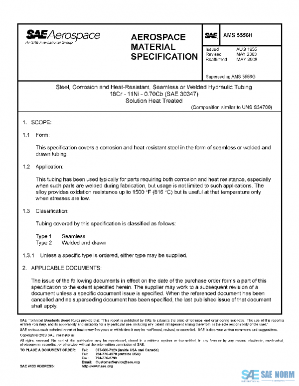 SAE AMS5556H PDF