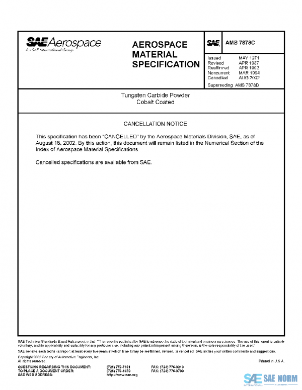 SAE AMS7878C PDF