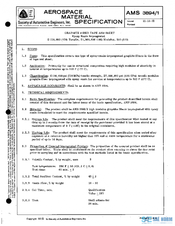 SAE AMS3894/1 PDF SAE AMS3894/1 PDF