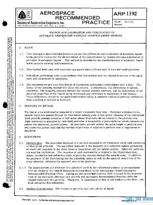 SAE ARP1192 PDF
